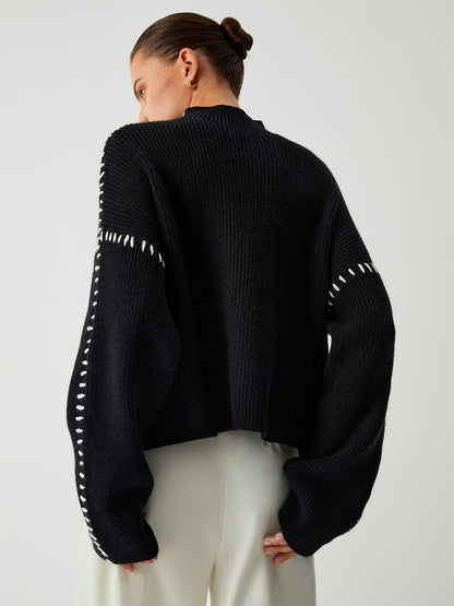 WarmAura - Stylish High-Neck Sweater