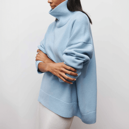 WarmWeave - Elegant Knit Sweater for a Comfy Look
