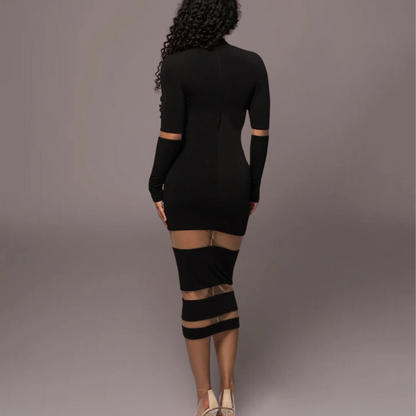 Elegant White Bodycon Dress for Women - Versatile & Comfortable