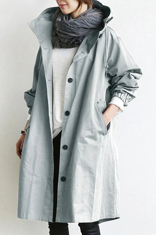 Zainra Amara Chic Oversized Trench Coat for Women – Stylish and Relaxed