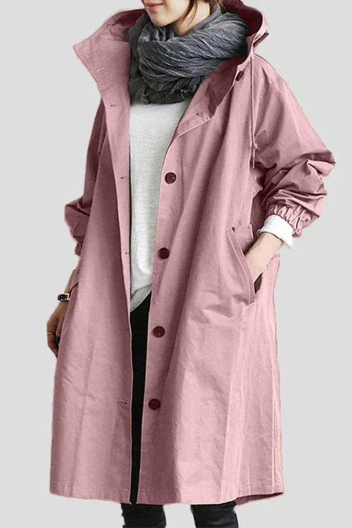 Zainra Amara Chic Oversized Trench Coat for Women – Stylish and Relaxed