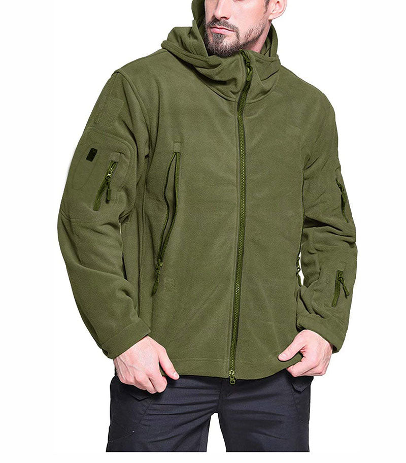 Zainra Darius Comfortable Men’s Windproof Fleece Jacket for Cold Weather