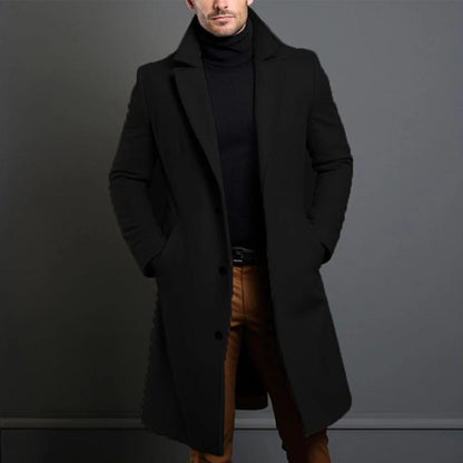 Zainra Mason Timeless Winter Overcoat for Men with Relaxed Fit