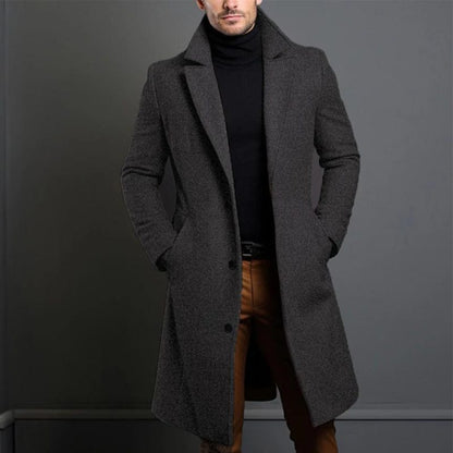 Zainra Mason Timeless Winter Overcoat for Men with Relaxed Fit